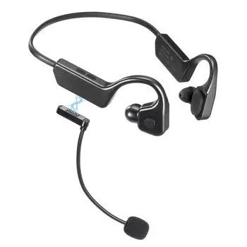 Наушники Sanwa Direct Bone Conduction с Bluetooth-гарнитурой и микрофоном, водонепроницаемые наушники, которые блокируют ваши уши, беспроводные наушники с открытым ухом