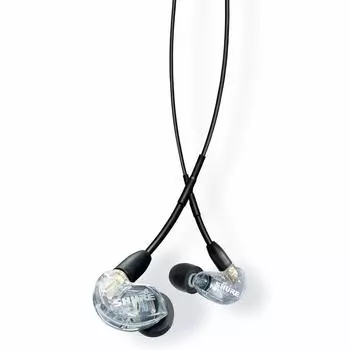 Наушники SHURE AONIC 215 проводные с микрофоном, прозрачные, с высокой звукоизоляцией, игровые, канального типа, беспроводные, трансформируемые, MMCX Recable Professional