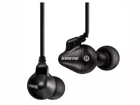 Наушники SHURE с высокой звукоизоляцией, черные SE102-KJ