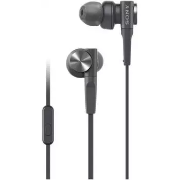 Наушники Sony Deep Bass Модель Mdr XB55ap Канальный тип Пульт дистанционного управления С Микрофоном Черный Mdr XB55ap B Одиночный Товар Черный