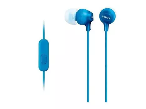 Наушники Sony канального типа с пультом ДУ и микрофоном Blue LI MDR-EX15AP: MDR-EX15AP