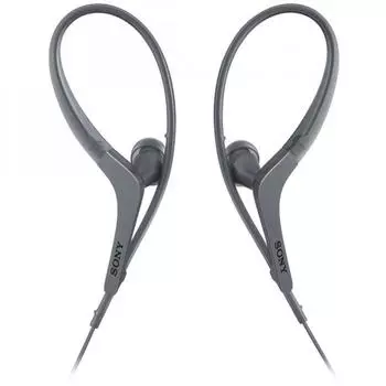 Наушники Sony MDR-AS410AP: Брызгозащищенные для спорта, с пультом дистанционного управления и микрофоном, черные MDR-AS410AP B