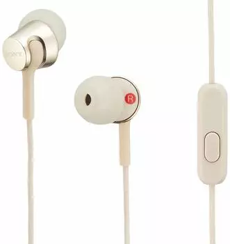 Наушники Sony MDR-EX155AP: Канального типа с пультом ДУ и микрофоном Gold MDR-EX155AP N