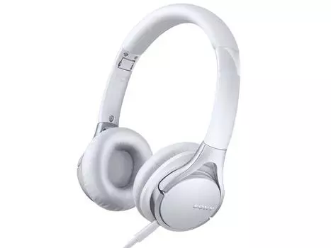 Наушники SONY, совместимые с пультом дистанционного управления звуком и микрофоном, белые, закрытые, накладные, высокого разрешения, в комплекте, складные, MDR-10RC/W белый