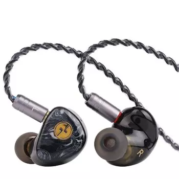 Наушники Tin HiFi T3Plus TinHiFi IEM с диафрагмой из ЛКП, динамический драйвер, черный, средний класс