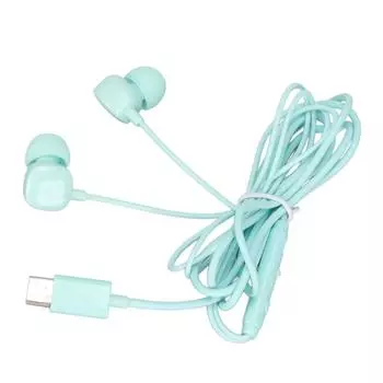 Наушники типа C, наушники для телефона, шумоподавление, регулировка громкости, наушники для телефона Huawei, синие и зеленые разноцветный