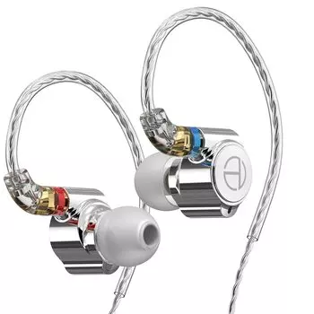 Наушники TRN TA1 Knowles Hybrid Monitor с металлическим корпусом и съемным штекером MMCX. Высокая звукоизоляция. Наушники-мониторы IEM. Проводные наушники с высоким разрешением.