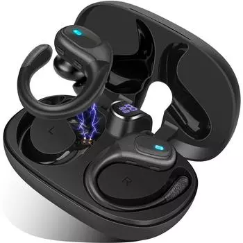 Наушники TWS Bluetooth 75H Playtime IPX7 Водонепроницаемые беспроводные наушники HiFi стереозвук LED Power Display гарнитура для спорта