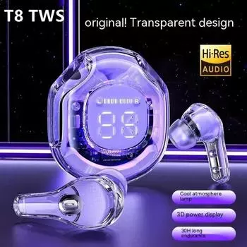 Наушники TWS Bluetooth со светодиодным цифровым дисплеем Hifi Enc Bt 5.3 беспроводные наушники-вкладыши для Xiaomi Huawei iPhone наушники чёрный