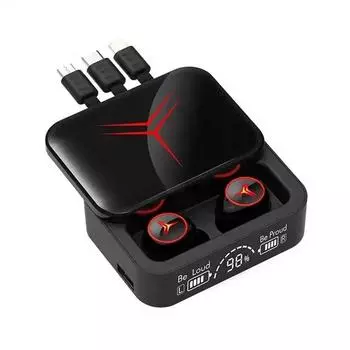 Наушники TWS с низким уровнем задержки и шумоподавлением Gaming Gamer Audifonos Cuffie Auriculares TWS M88 Plus Wireless Earbuds M88 Plus чёрный