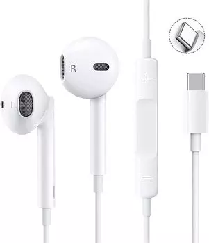 Наушники Type C Наушники Новая версия Совместимость с iPhone Оригинальные наушники Проводное подключение HiFi Превосходное качество звука Без задержки Глубокий бас iPhone