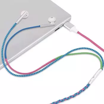 Наушники URIZONS USB цветные нейлоновые USB-наушники с микрофоном, подходящие для компьютера, изготовленные вручную, и предназначенные для игр на ПК/НОУТБУКЕ/настольном компьютере.