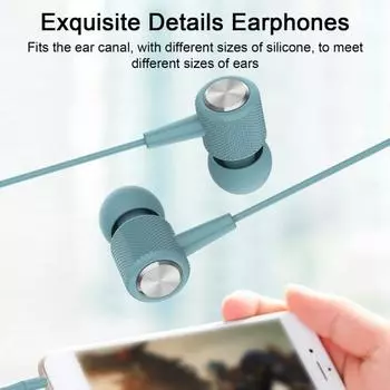 Наушники-вкладыши 5D Surround Sound с микрофоном Высококачественный аудио 3,5 мм интерфейс Наушники-вкладыши для мобильных телефонов и компьютеров белый