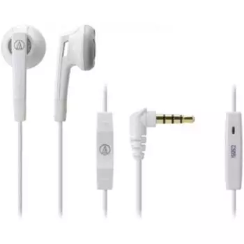 Наушники-вкладыши Audio Technica для iPod iPhone iPad White Ath C505i Wh White с пультом дистанционного управления для iPod iPhone iPad