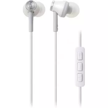 Наушники-вкладыши Audio Technica Ipod Iphone Ipad с микрофоном белого цвета Ath Ck330i Wh белого цвета