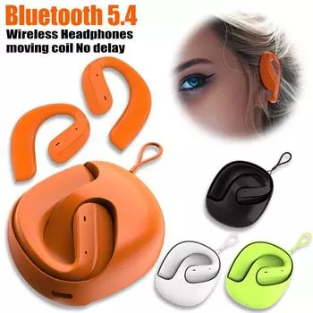 Наушники-вкладыши Bluetooth 5.4 Беспроводные наушники Real Air Conduction Водонепроницаемые спортивные наушники для вождения Игровая гарнитура