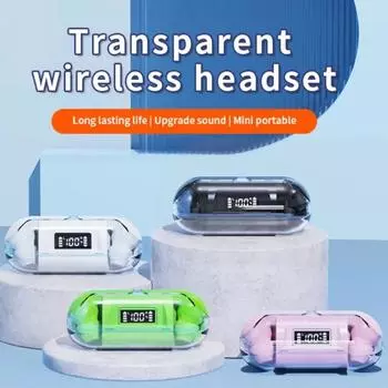 Наушники-вкладыши Bluetooth наушники беспроводная гарнитура женские спортивные мужские умные дисплеи стереомикрофон белый