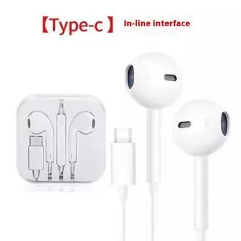 Наушники-вкладыши для мобильного телефона с проводным управлением и хорошим качеством звука, оригинальные ушные вкладыши TYPE-C