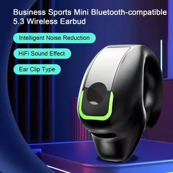 Наушники-вкладыши громкой связи Тип зажима для ушей Стабильная передача музыки Прослушивание чёрный