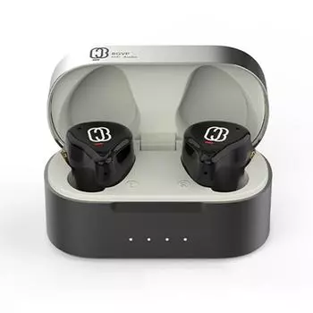 Наушники-вкладыши Hi-Res BGVP Q3 Проводные и беспроводные наушники с двойным режимом работы, наушники TWS Гарнитуры Bluetooth 5.3 Q3 чёрный