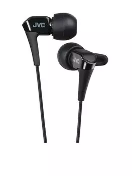 Наушники-вкладыши JVC HA-FRH10-B Canal, крепление сверху, пульт дистанционного управления, совместимый со смартфоном, черные