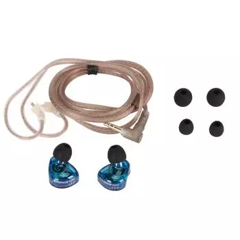 Наушники-вкладыши KZ ZST Monitor с угловым штекером 3,5 мм и шумоподавлением 1BA 1DD HiFi проводные наушники-мониторы