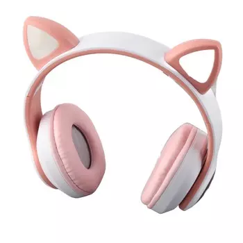 Наушники-вкладыши RGB Cat Ear, милые многофункциональные HiFi стереозвук, мощный бас, беспроводные Bluetooth 5.0