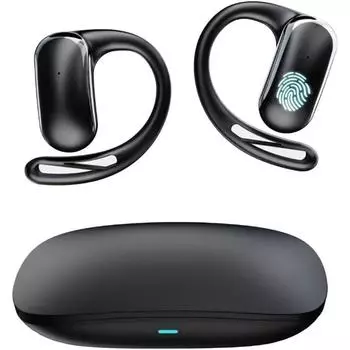 Наушники-вкладыши с функцией перевода на язык Ai OWS 3-в-1, двусторонние наушники с поддержкой 144 языков в режиме реального времени, HD-звуком и длительным сроком службы батареи для путешествий и бизнеса