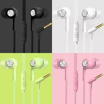 Наушники-вкладыши VPB S32 Heavy Bass для мобильных телефонов и компьютеров белый