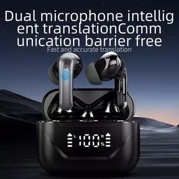 Наушники-вкладыши Yousheng с функцией перевода Bluetooth, активное шумоподавление, перевод в реальном времени, легкая конструкция, беспроводные наушники белый