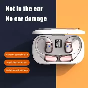 Наушники-вкладыши Yousheng, совместимые с Bluetooth, беспроводные наушники с шумоподавлением, малой задержкой, регулировкой громкости, эргономичные спортивные гарнитуры белый