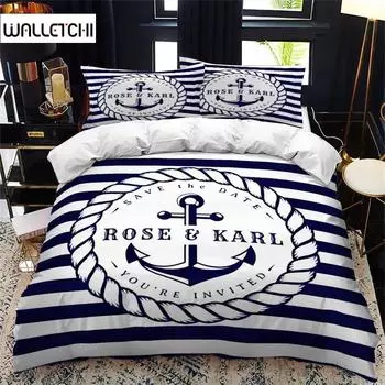 Nautical series All Season Duvet Cover Bedding Comforter sets Soft Quilt Cover and Pillowcases Single/Double/Queen/King 135x200cm 2pcs