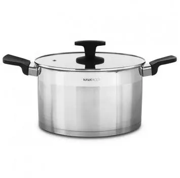NAVA Acer 6 л - кастрюля из нержавеющей стали с крышкой