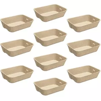Navaris Cat Toilet Set of 10 Portable Toilet Pet Toilet Tray Cat Toilet Body Kitten Cat Portable Singles Lightweight x 30 cm - - 40.5