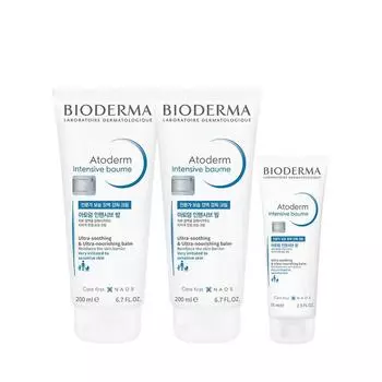 [naver Эксклюзивный состав] Bioderma Atoderm Интенсивный бальзам 200мл+200мл+75мл