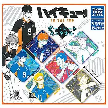 НАВЕРХ Портрет Мини Набор полотенец Gacha Gacha Capsule Toy Haikyu!! [6 (Полный Полный)]
