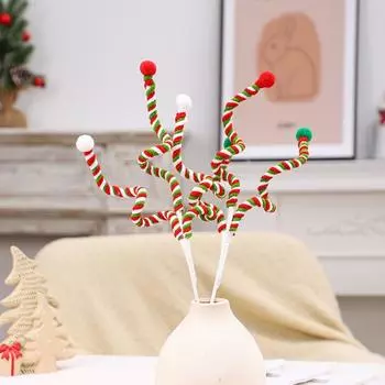Navidad Подарок Рождественский Букет DIY Украшения для елки Ветка Конфеты Новое Рождественское Украшение Type A