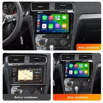 Navifly 2 Din Android Car Radio 10 дюймов для Volkswagen VW Golf 7 2013-2017 беспроводной Carplay авто мультимедийный видеоплеер DSP RDS