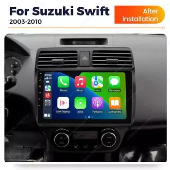 Navifly 2Din интеллектуальный Android все в одном автомобильный радиоприемник для Suzuki Swift 2003 2004-2010 GPS стерео мультимедийный плеер Auto Carplay