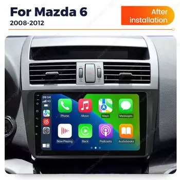 Navifly Android Радио для Mazda 6 GH 2007 2008 2009 2010 2011 2012 Беспроводной CarPlay Авто Мультимедиа GPS 5G WIFI BT DSP RDS
