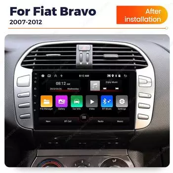 Navifly IPS Screen New Android Car Radio Multimedia Video Player For Fiat Bravo 2007-2012 Carplay Auto GPS 2Din Stereo Receiver