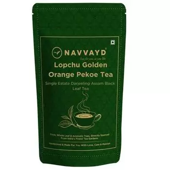 Navvayd Чай Дарджилинг Lopchu Golden Orange Pekoe (15 пакетиков чая) I С настоящим ароматом мускуса и дымным привкусом | Листовой чай