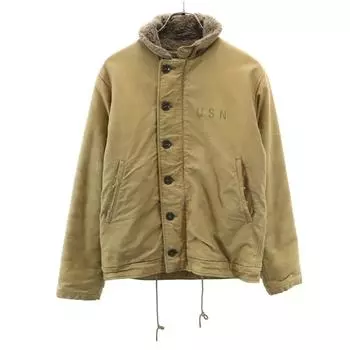 NAVY DEPARTMENT Toyo Enterprise N-1 Deck Jacket S Yellow beige Men s Used