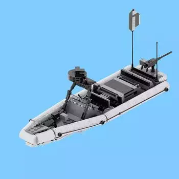 Navy Seal Speedboat Building Block Military Series Swat Team Clipper Model Assembled Toy Compatible