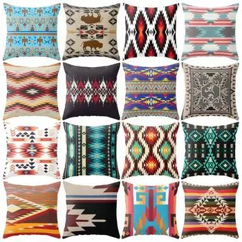 Навахо треугольный геометрический ретро чехол для подушки с принтом квадратная наволочка 16#