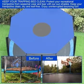 Навес для батута, навес для защиты от солнца, тент, пыленепроницаемый брезент, защитный брезент для батута на открытом воздухе 10FT