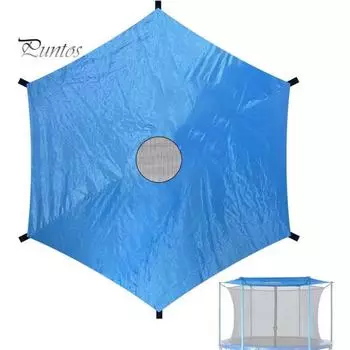 Навес для батута, защита от УФ-лучей и солнца, защита от листьев, мусора, насекомых, водонепроницаемый навес для батута, складной навес для батута на открытом воздухе L