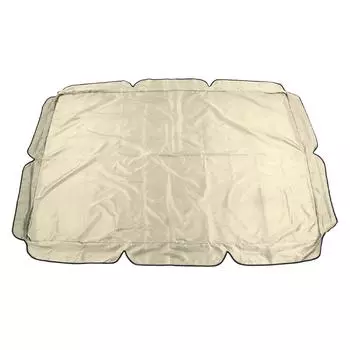 Навес для качелей 600D с серебряным покрытием из ткани Оксфорд, водонепроницаемый верхний чехол для качелей на открытом воздухе, бежевый бежевый