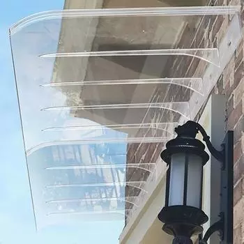 Навес для оконной двери, прозрачный навес для прихожей прозрачный