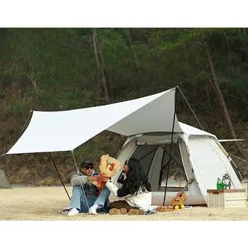 Навес для уличной палатки «два в одном», быстро открывающаяся автоматическая палатка без построек, для кемпинга, похода, складная и портативная, солнцезащитная и водонепроницаемая tent
